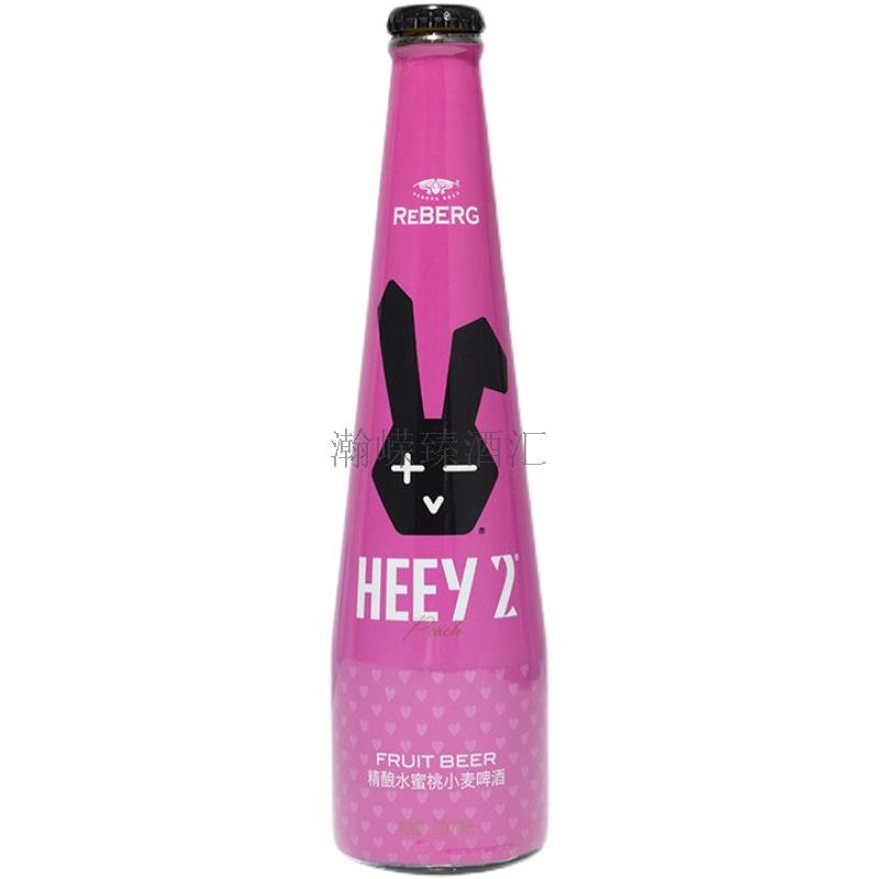 黑色兔子水蜜桃果味精酿啤酒307ml