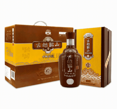 古越龙山中央库藏十年纸礼盒500ML